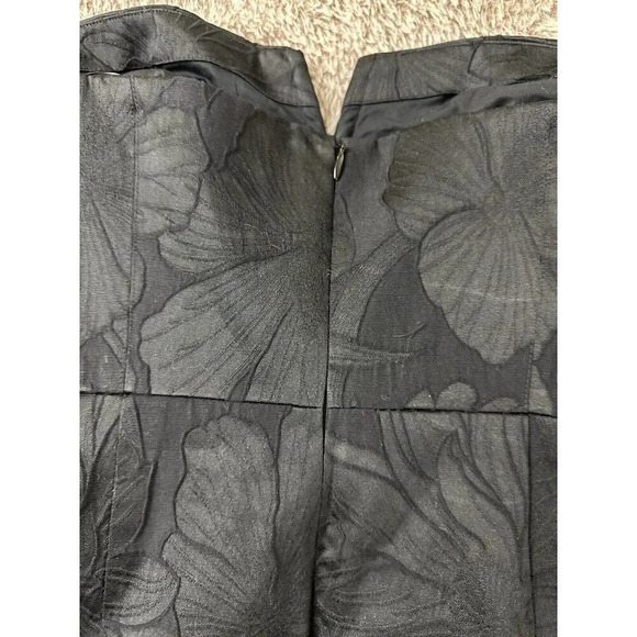 J. Crew Collection Black Jacquard Cocktail Dress Strapless Size 4 New - Picture 13 of 16